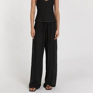 DISSH Keely Black Cupro Drawstring Pant Size 4